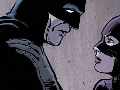 Batman y Catwoman por el ilustrador español Jorge Fornés.