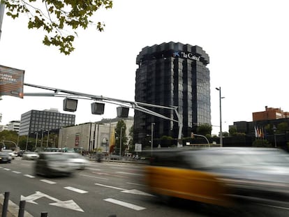 Edificio barcelon&eacute;s de Caixabank, que desplaz&oacute; su sede social a Palma de Mallorca.