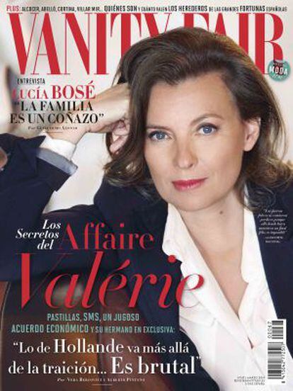 La portada de Vanity Fair, con Valérie Trierweiler.
