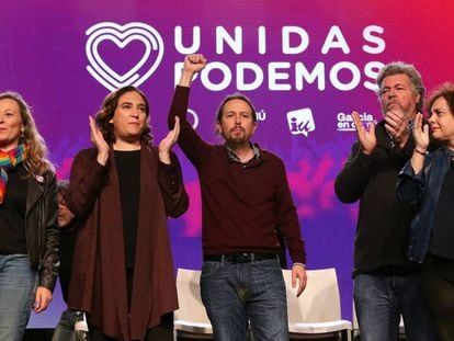 Acto de cierre de campaña de Unidas Podemos en Madrid. En vídeo, los últimos mítines de los cinco grandes partidos.