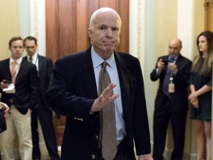 John McCain, el pasado 22 de julio en el Capitolio.