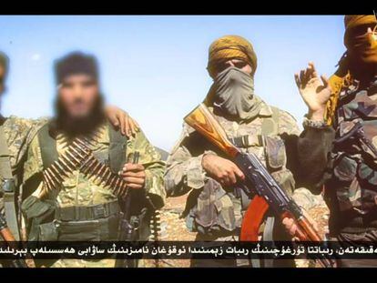 Fotograma de un vídeo de un grupo armado en Siria alojado en jihadology.net.