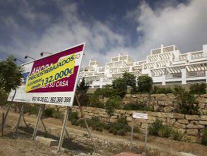 Promociones de viviendas sin vender en la costa de Málaga.