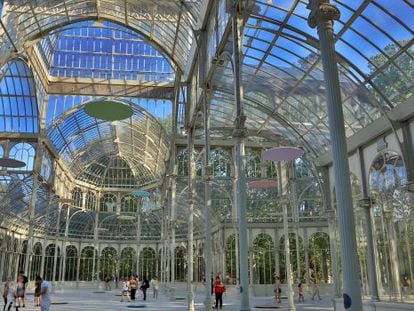 Interior del Palacio de Cristal, en el madrile&ntilde;o parque del Retiro. 