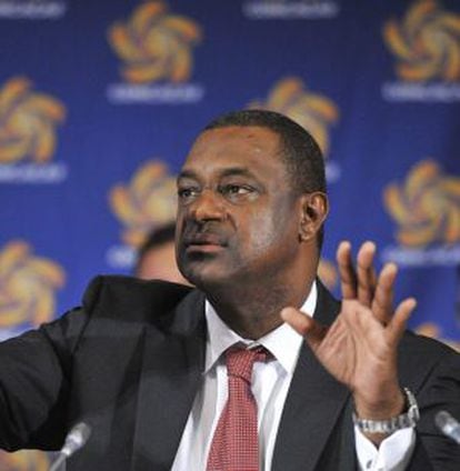 El presidente de la Concacaf, Jeffrey Webb, en una imagen tomada en 2012.