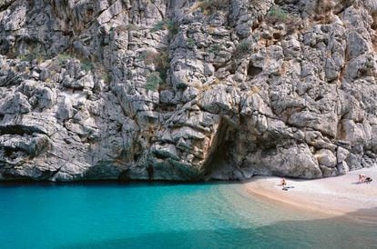 La cala del Torrent de Pareis, en la costa noroeste de Mallorca.