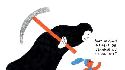 Una de las ilustraciones de 'Así es la muerte', libro escrito por Ellen Duthie y Anna Juan Cantavella.