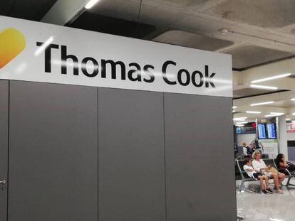 Oficina de Thomas Cook en el aeropuerto de Palma de Mallorca.