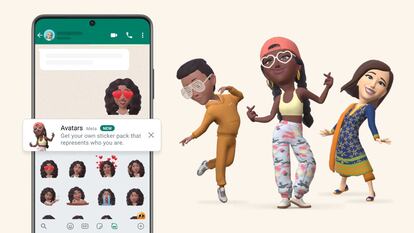 La nueva función "avatares" en Whatsapp.