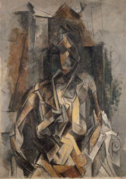 'Mujer sentada en un sillón', de Picasso (1910).