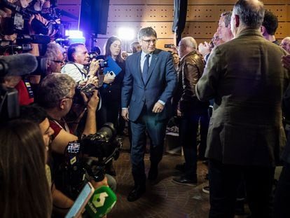 Carles Puigdemont anuncia su candidatura al 12-M en Elna. Foto: Gianluca Battista