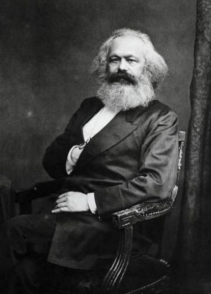El filósofo y político Karl Marx (Tréveris, 1818-Londres, 1883).