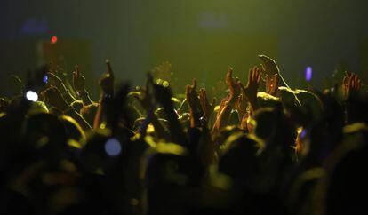 Ambiente de un concierto celebrado en Madrid en 2015.