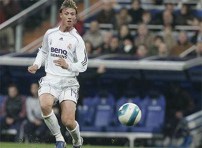 Guti, durante el partido contra el Levante