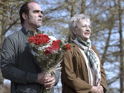Luis Tosar y Blanca Portillo en 'Maixabel', de Icíar Bollaín, una de las películas favoritas para los Goya 2022.