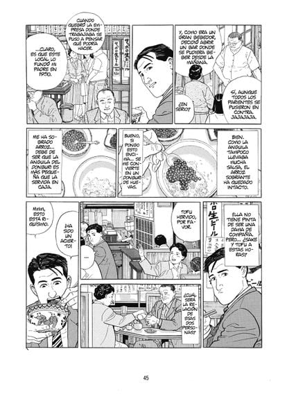 Interior del manga El gourmet solitario (Astiberri Ediciones).