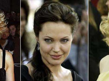 De izquierda a derecha, las actrices Jodie Foster, Angelina Jolie y Cate Blanchett.