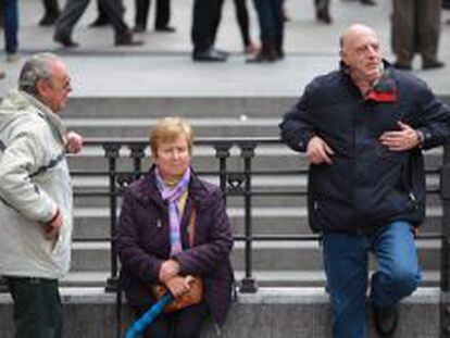 Un grupo de jubilados en Madrid