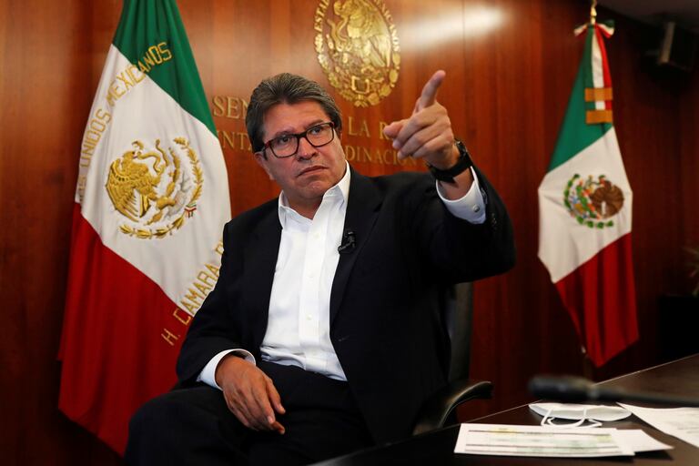 Ricardo Monreal en el edificio del Senado en Ciudad de México, el pasado 29 de septiembre.