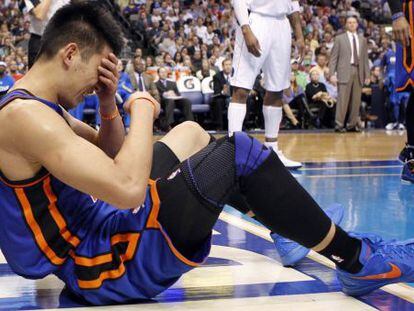 Jeremy Lin se lamenta