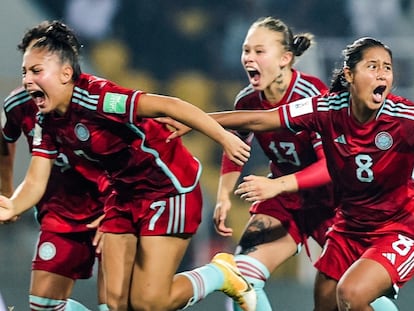 La selección Colombia es finalista de la Copa Mundial Femenina de la FIFA Sub-17, en India, el 26 de octubre de 2022.