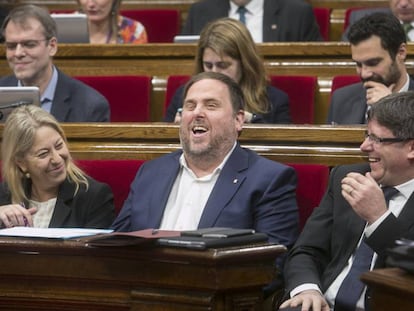 Ple al Parlament de Catalunya.