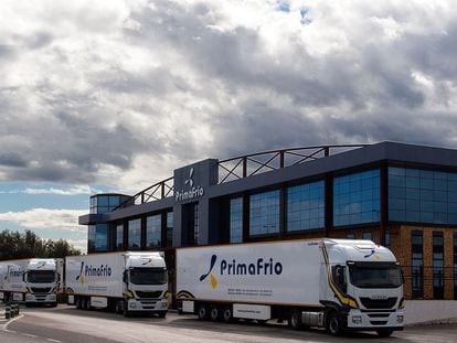 Camiones de Primafrio.