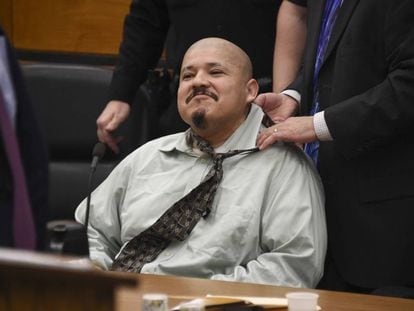 Luis Bracamontes, en el juicio en Sacramento, el lunes. 