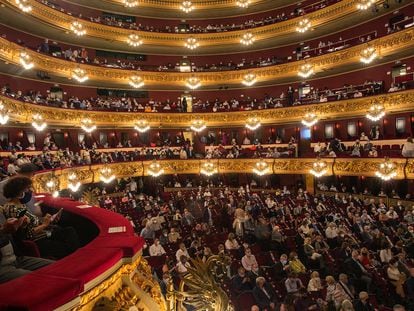 Inicio temporada 2020-2021 en el Teatro El Liceo de Barcelona.