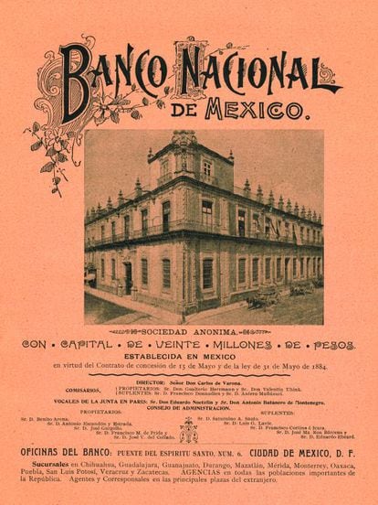 Anuncio del Banco Nacional de México de la época.