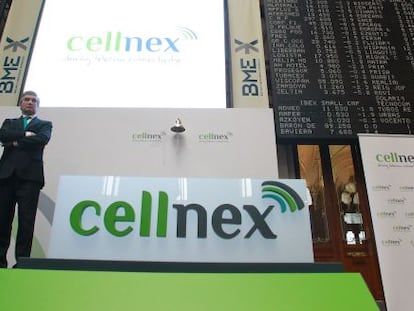 Francisco Reyn&eacute;s y Tob&iacute;as Mart&iacute;nez, presidente y consejero delegado de Cellnex.