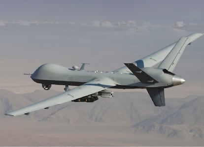 Un dron MQ-9 Reaper, de la firma estadounidense General Atomics.