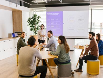 Reunión de empleados de la empresa Adevinta Spain.