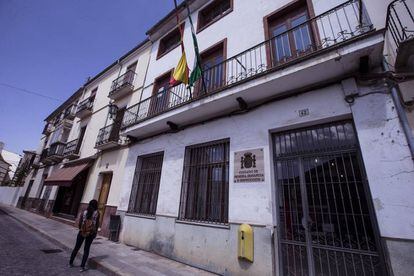 Vista de la fachada de los juzgados de Archidona (Málaga).