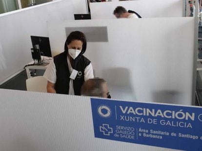 Prueba puloto de administración masiva de vacunas en Galicia.