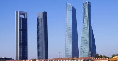 Conjunto de la Cuatro Torres, en Madrid.