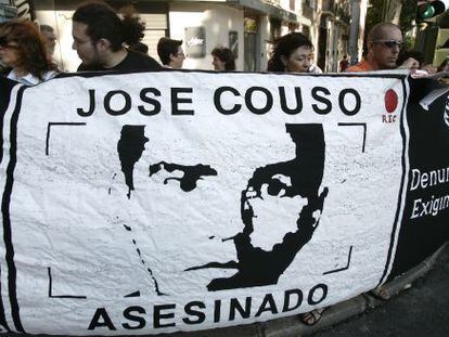 Protesta por el asesinato de José Couso en 2007.