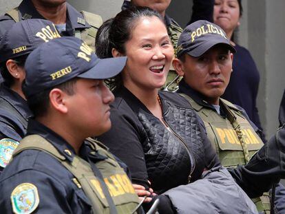 Keiko Fujimori, trasladada a la cárcel el año pasado.