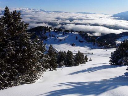 Masella, ayer, antes de la llegada de los esquiadores.