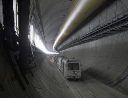 Trabajos de ampliación del túnel para el AVE en 2011