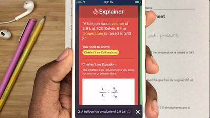 Socratic es una 'app' que ayuda a resolver problemas de matemáticas.