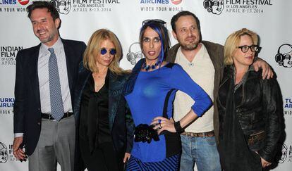 De izquierda a derecha: David, Rosanna, Alexis, Richmond y Patricia Arquette, en 2014.