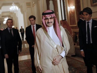 El príncipe saudí Alwaleed bin Talal en Riad (Arabia Saudí).