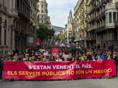 Manifestació contra la 'llei Aragonès' diumenge a Barcelona.