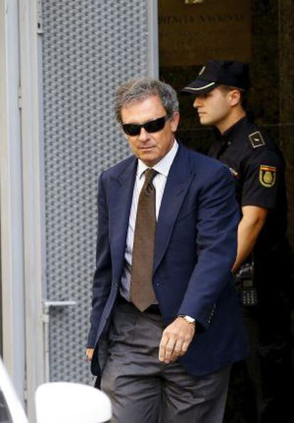 Jordi Pujol Ferrusola, tras declarar en la Audiencia en septiembre.