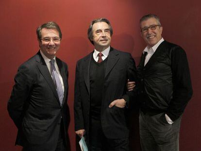 Muti, con Mortier a su derecha y Emilio Sagi