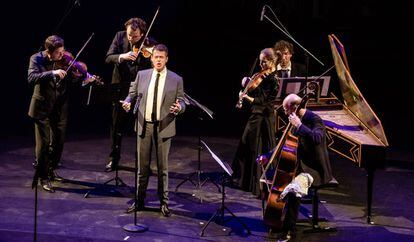 El cantante Philippe Jaroussky, durante un concierto el pasado enero en Berlín. 