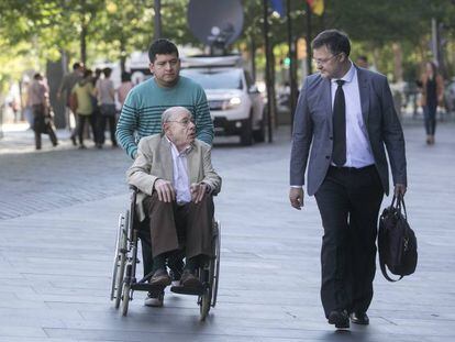 F&egrave;lix Millet llegando a la Ciutat de la Just&iacute;cia en junio.