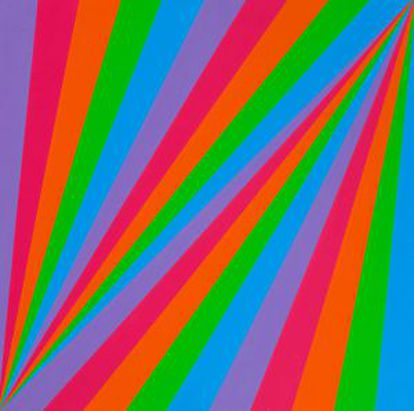 'Ritmo en cinco colores' (1985), óleo de Max Bill.