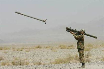 En la imagen, maniobras militares en Zahedan, al sur del país.